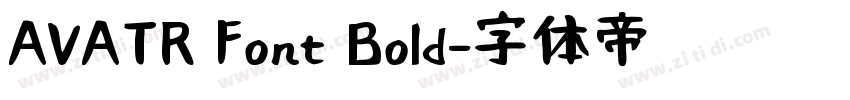 AVATR Font Bold字体转换